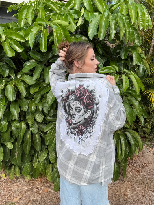 Sugar Skull Flannel